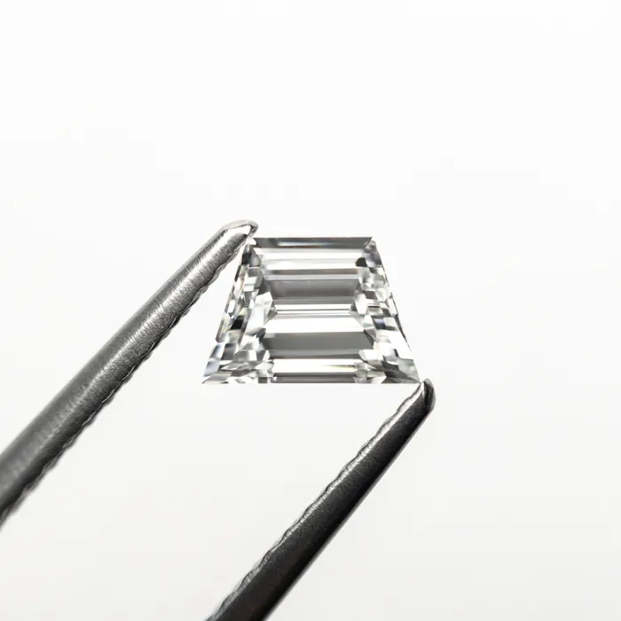 102cttw 2pc 609x406x256mm 613x400x262mm VS1 G Trapezoid Step Cut Matching Pair 2553301 Misfit Diamonds Rings