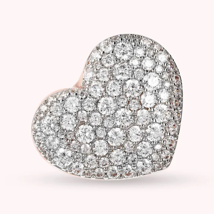 Anello Chevalier Cuore con Pav in Cubic Zirconia Bronzallure Earrings