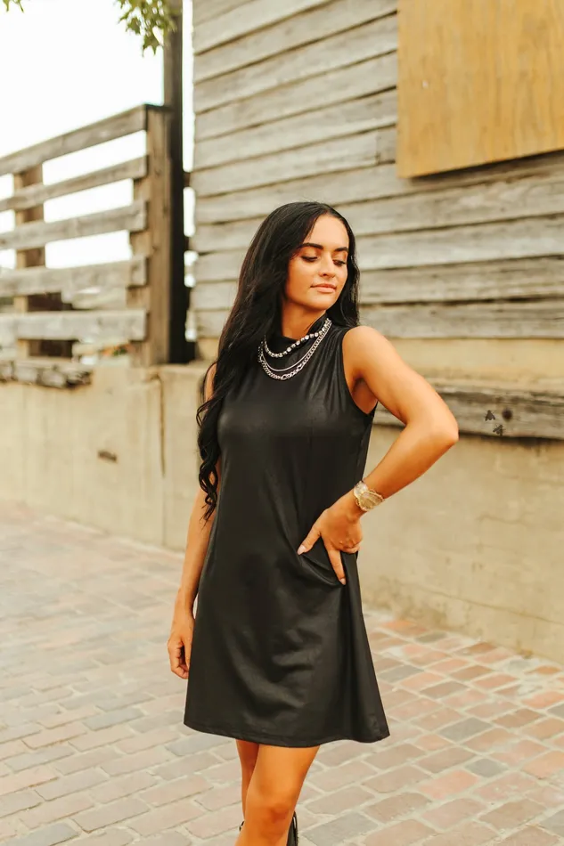 Earrings 2FLY LEATHER LUST DRESS MIDNIGHT