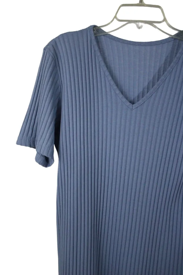 Rings Weekenders Weekenders Blue Ribbed Shirt M