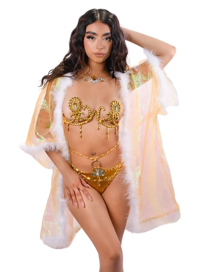 Earrings THE LUMI SHOP Fuzzy Kimono Amber