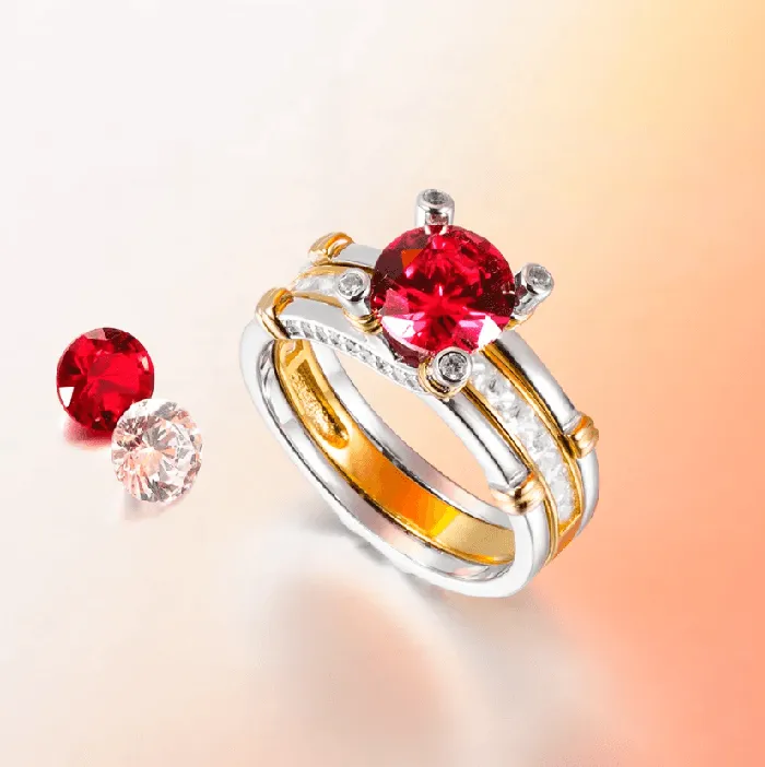 Belbren Rings Stackable Promise Ring Set Custom Birthstone in Sterling Silver Ideal for Engagements Weddings Anniversaries