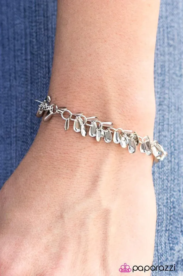 Bracelets Paparazzi Bracelet Miss Priss Silver Paparazzi Jewelry