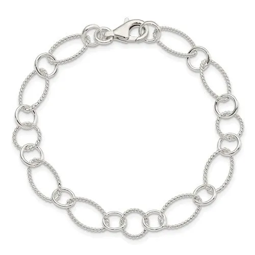 Croghans Bracelets Sterling Silver Fancy Link Bracelet
