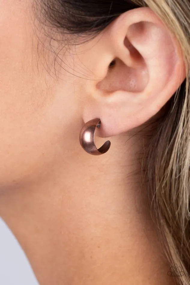Earrings Paparazzi Jewelry Paparazzi Earring Burnished Beauty Copper