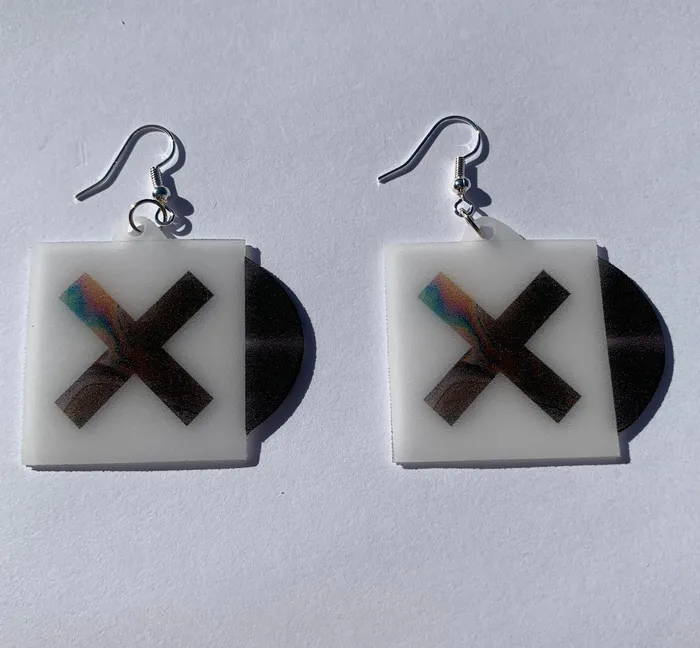 Earrings Sam Makes Things The XX Collection of Vinyl Album Handmade Earrings