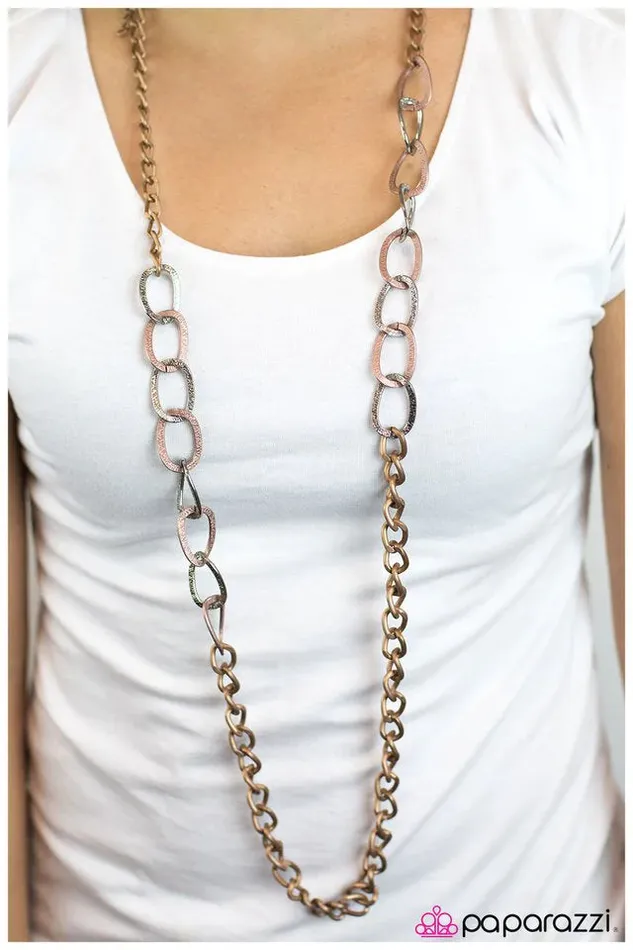 Necklaces Paparazzi Jewelry Paparazzi Necklace Break It Up Copper