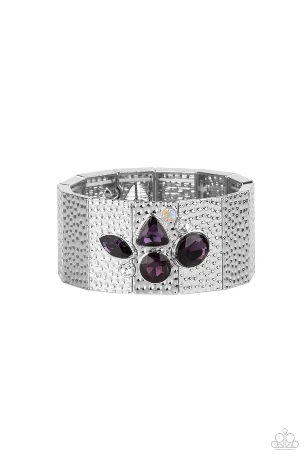 Paparazzi Bracelet Flickering Fortune Purple Paparazzi Jewelry Bracelets Paparazzi Bracelet Flickering Fortune Purple Paparazzi Jewelry Bracelets