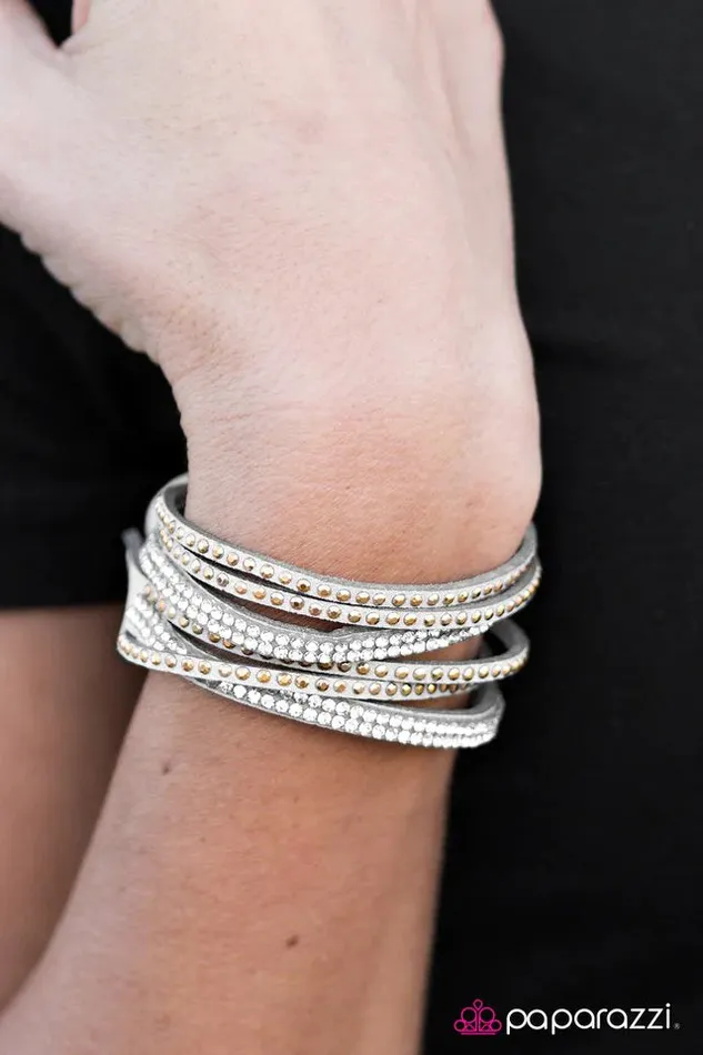 Paparazzi Bracelet Stop Drop and Sparkle Silver Paparazzi Jewelry Bracelets