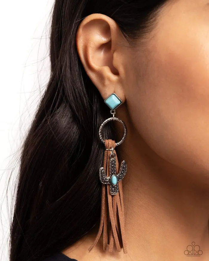 Paparazzi Earring Southwestern Season Brown Paparazzi Jewelry Earrings