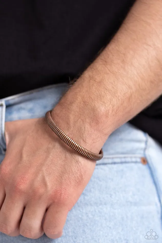 Paparazzi Jewelry Bracelets Paparazzi Bracelet Let It RIB Copper