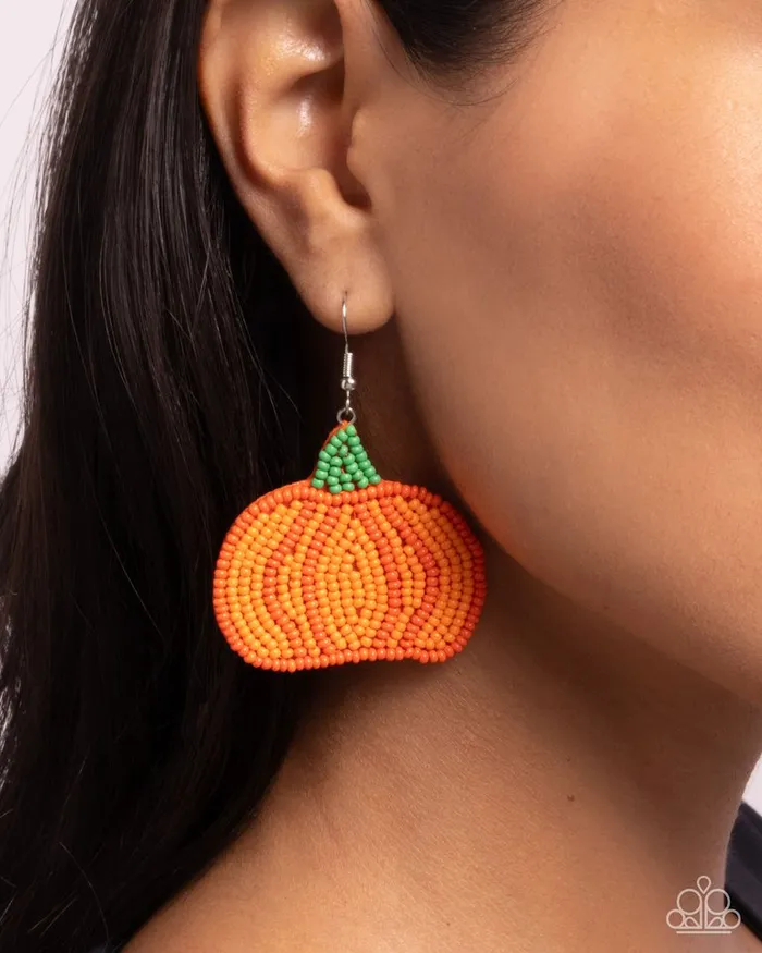 Paparazzi Jewelry Earrings Paparazzi Earring Pumpkin Pizzazz Orange