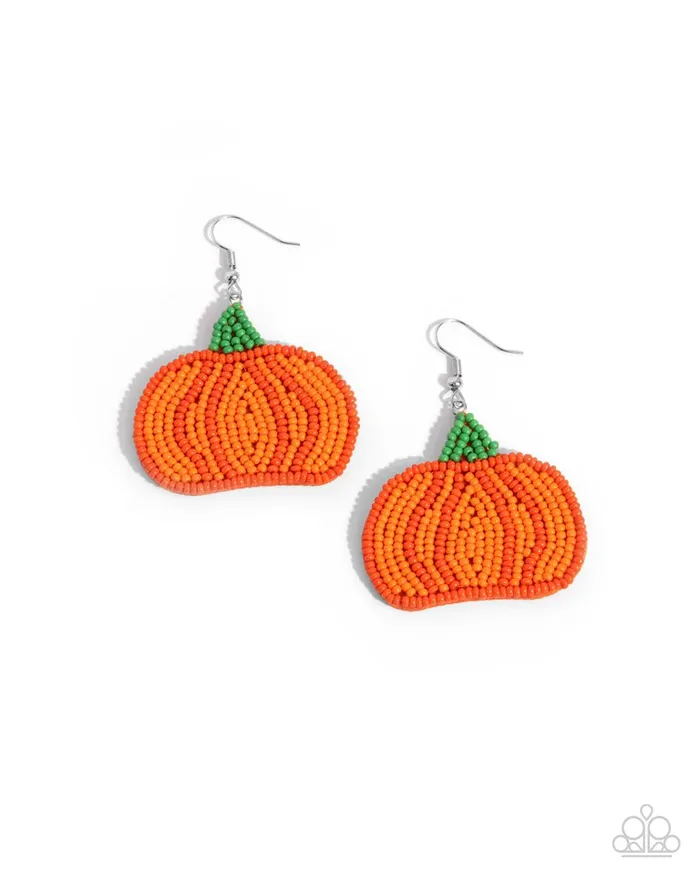 Paparazzi Jewelry Earrings Paparazzi Earring Pumpkin Pizzazz Orange