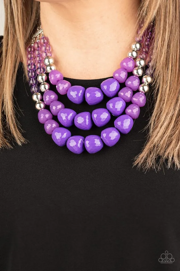 Paparazzi Jewelry Necklaces Paparazzi Necklace Forbidden Fruit Purple