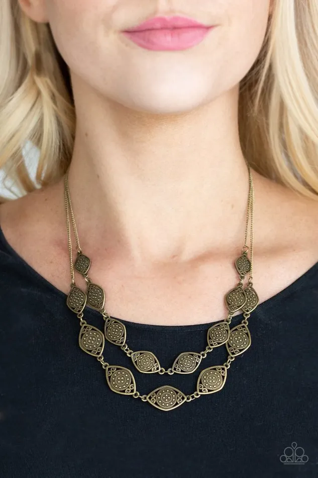 Paparazzi Jewelry Necklaces Paparazzi Necklace Make Yourself At HOMESTEAD Brass