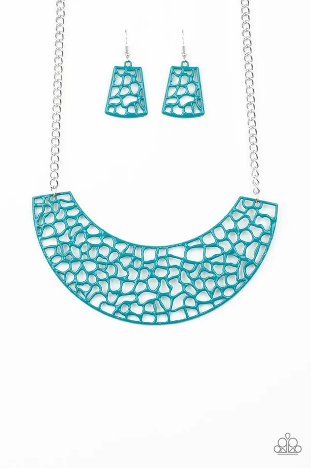 Paparazzi Jewelry Paparazzi Necklace Powerful Prowl Blue Necklaces Paparazzi Jewelry Paparazzi Necklace Powerful Prowl Blue Necklaces