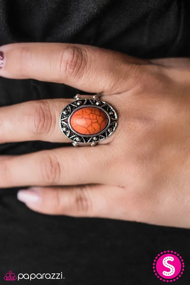 Paparazzi Jewelry Rings Paparazzi Ring Sun Valley Orange
