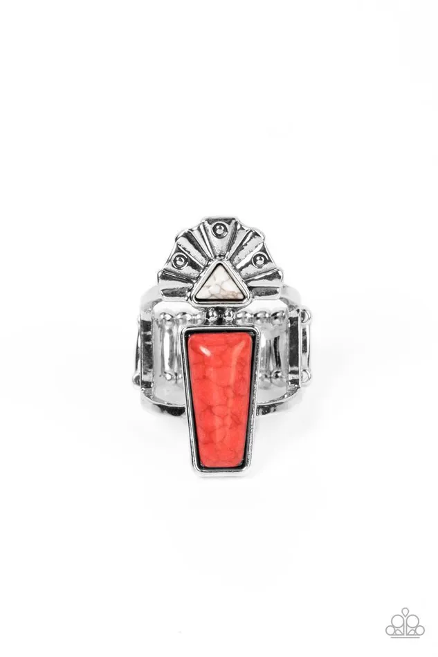 Paparazzi Ring Stellar Stones Red Paparazzi Jewelry Rings