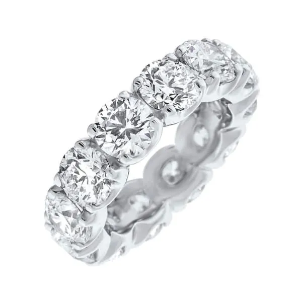Rings Diamond Source NYC Platinum Diamond Eternity Band 900ct Total Round Brilliant Cut GIA Certified F VS2 Excellent Cut
