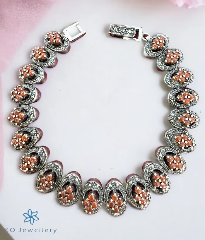 Bracelets The Travis Sparkle Silver Marcasite Bracelet Marcasite