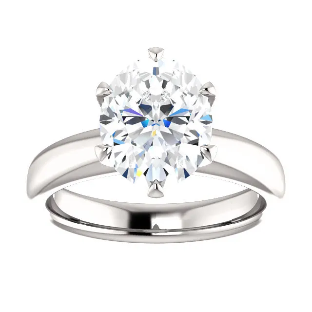 GB Rings Natural Earth Mined Diamond Solitaire Engagement Ring 510 Carats Prong Setting Jewelry