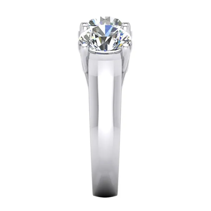 HarryChadEntcom Rings Earth Mined Diamond Band 3 Stone Gold White