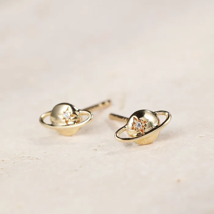PreStyled Sets Hey Happiness Galactic Studs 9K Gold