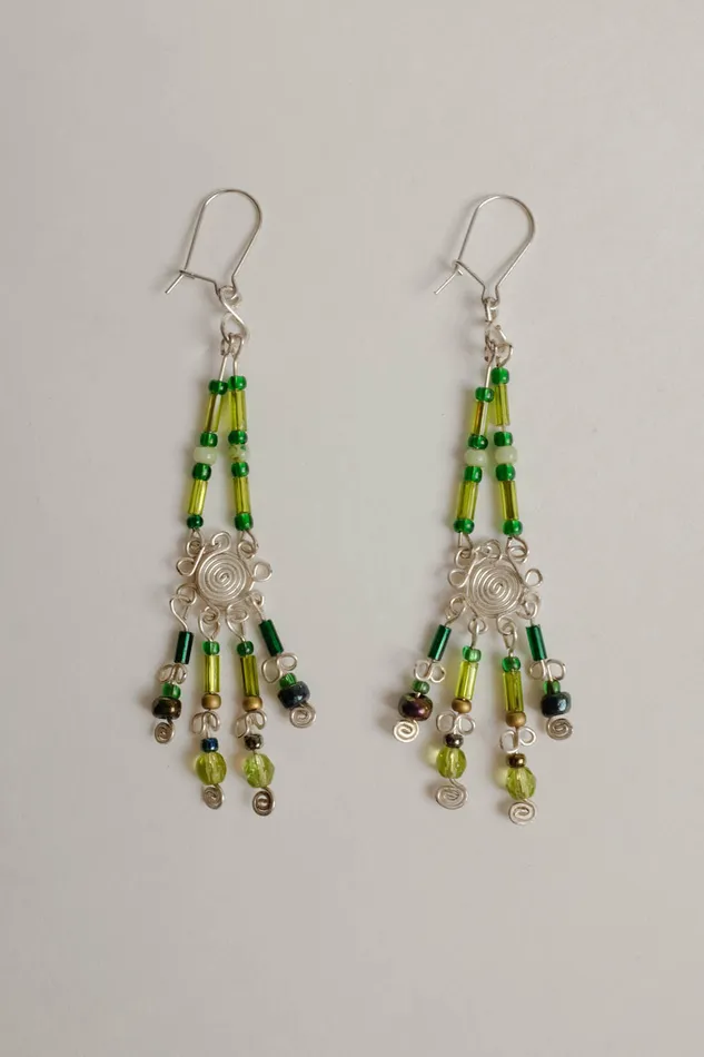 0030HANDMADE VINTAGE BOHO LONG EARRINGS collectionno2 Earrings
