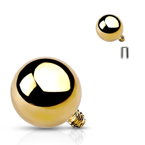 16g Ball Gold End Tulsa Body Jewelry PreStyled Sets