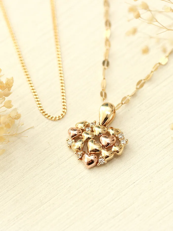 MinimalBijoux Necklaces 14K 18K Gold Lovely Heart Necklace