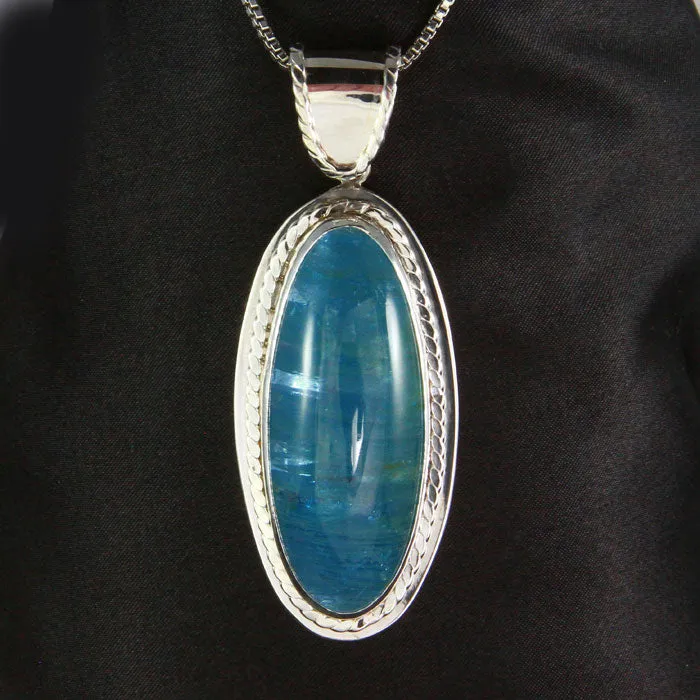 Moriartys Gem Art Necklaces Sterling Silver Aquamarine Pendant 8365 Carats