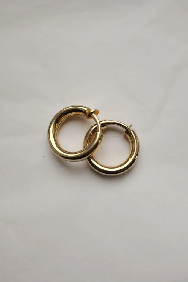 PreStyled Sets collectionno2 VINTAGE BOLD GOLD PLATED HOOPS