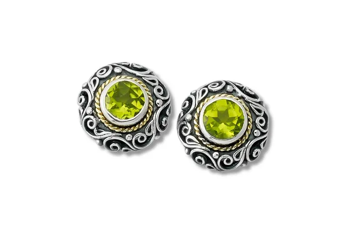 Samuel B Earrings Imun Earrings Peridot