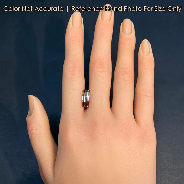 Stepped Cushion Cut BiColor Tourmaline 401 Carats vendorunknown Rings
