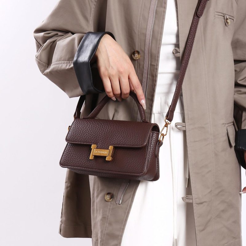 Womens Small Leather Goods | Grain Leather Tara Compact Wallet Accessories Small Leather Goods